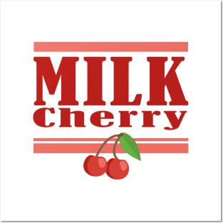 HARAJUKU KAWAII CHERRY MILK DESIGN FUN KOREAN ANIME Posters and Art